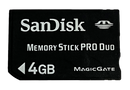 Sandisk 4GB Sony PSP Memory Stick Pro Duo Memory Card Camera Memory Genuine (Preowned)
