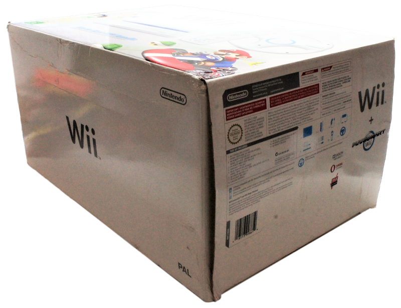 Mario Kart White Wii Bundle In Original Box (Preowned)